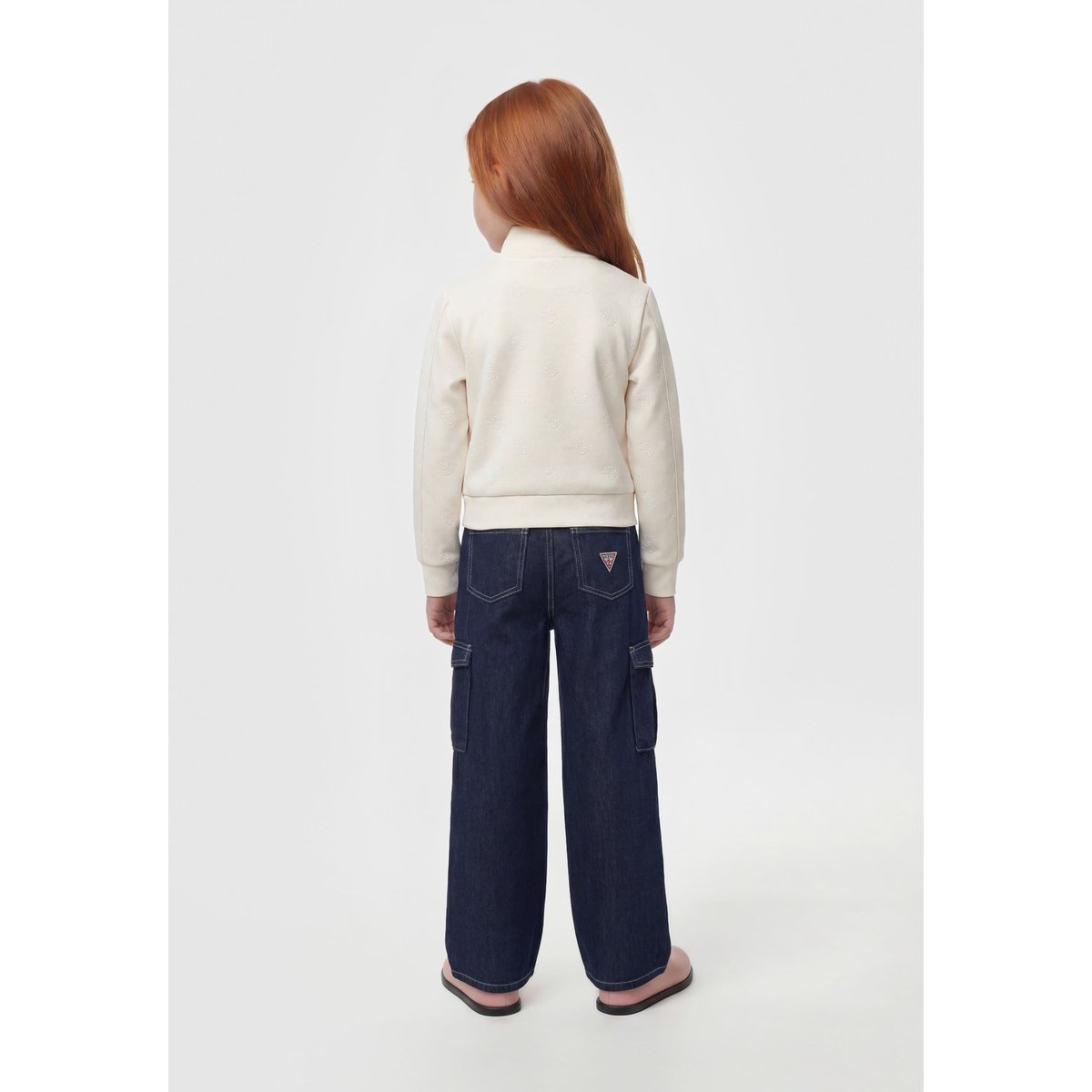 Jeans Cargo Wide Leg Relaxed bleu foncé, GUESS KIDS