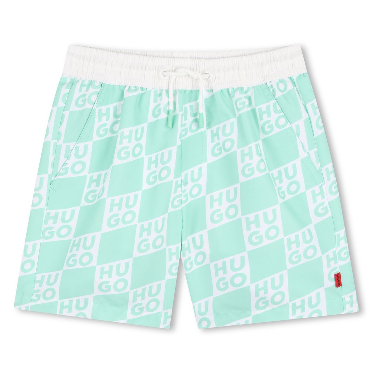 Short de bain vert amande, HUGO KIDSWEAR