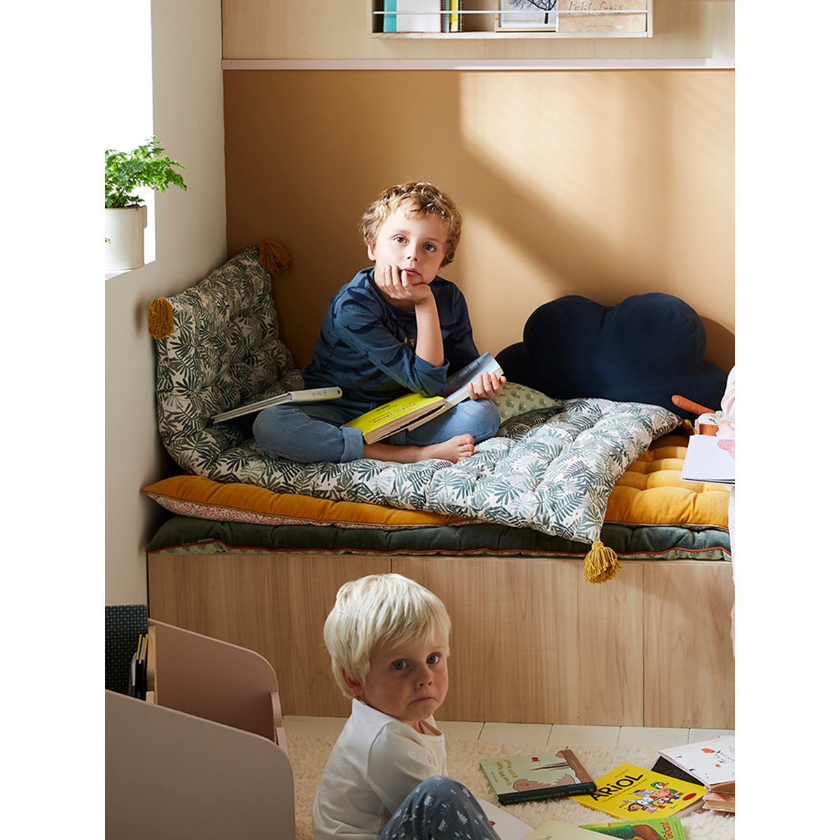 Matelas de sol imprimé HANOÏ vert, VERTBAUDET