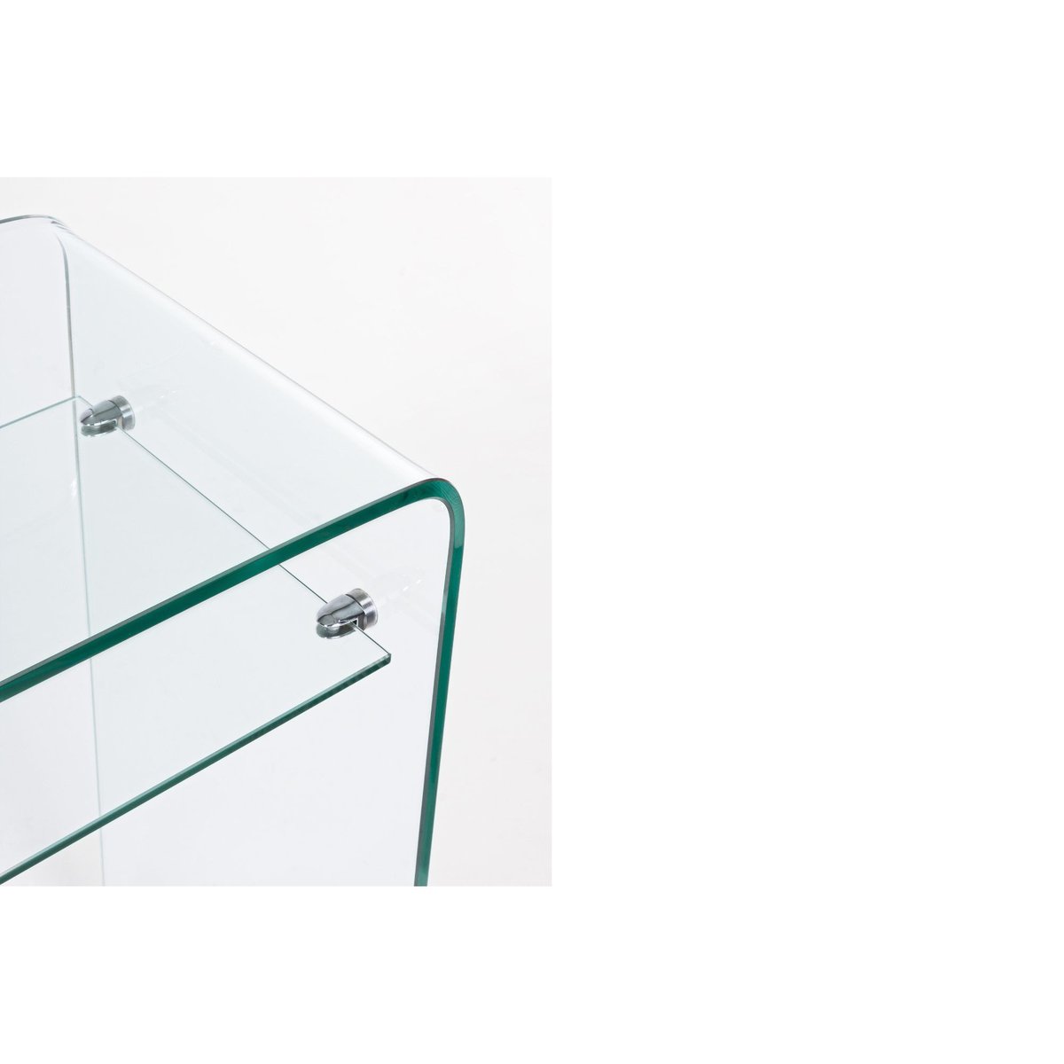 Console d'entrée design en verre à double plateau L110 - IDORA transparent, HELLIN, DEPUIS 1862