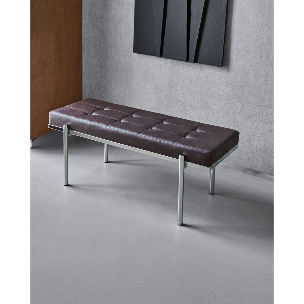 Banc finition chromée Lao marron, HOUSE DOCTOR