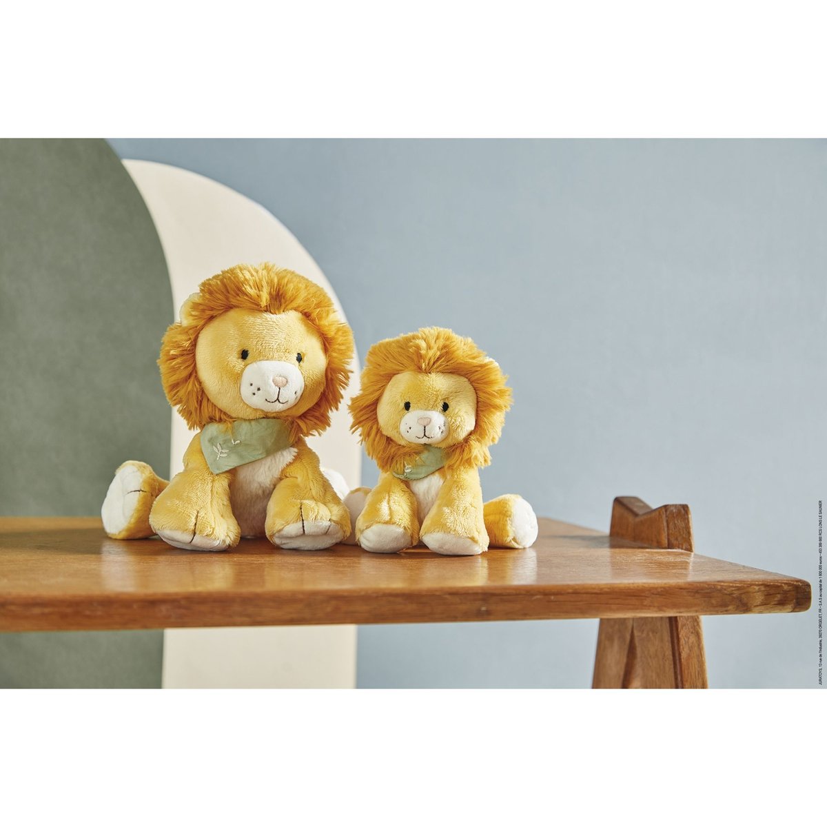 Peluche lion - 17 cm jaune, KALOO