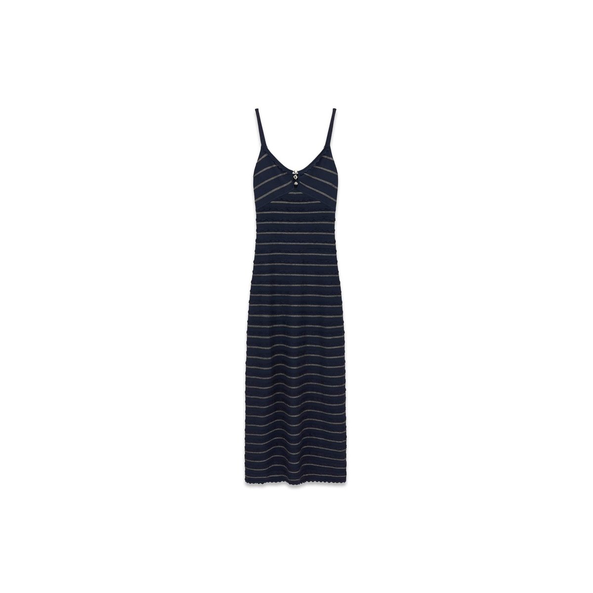 Fil textile Long Dress bleu foncé, GUESS