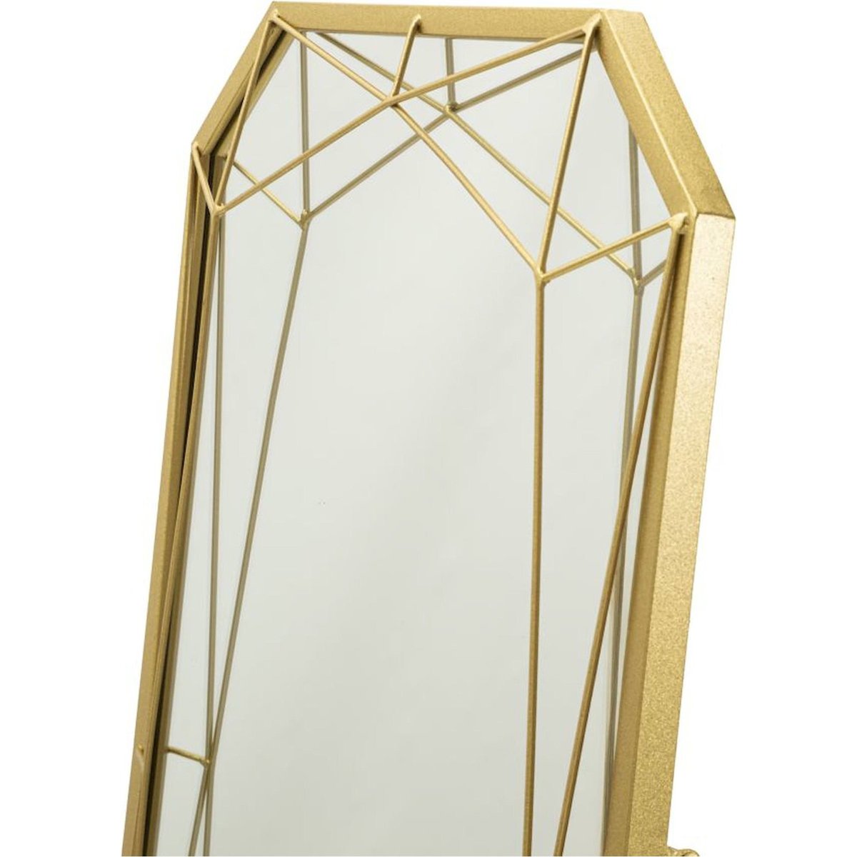 Miroir sur pied en fer ajouré GLAM doré, RECOLLECTION