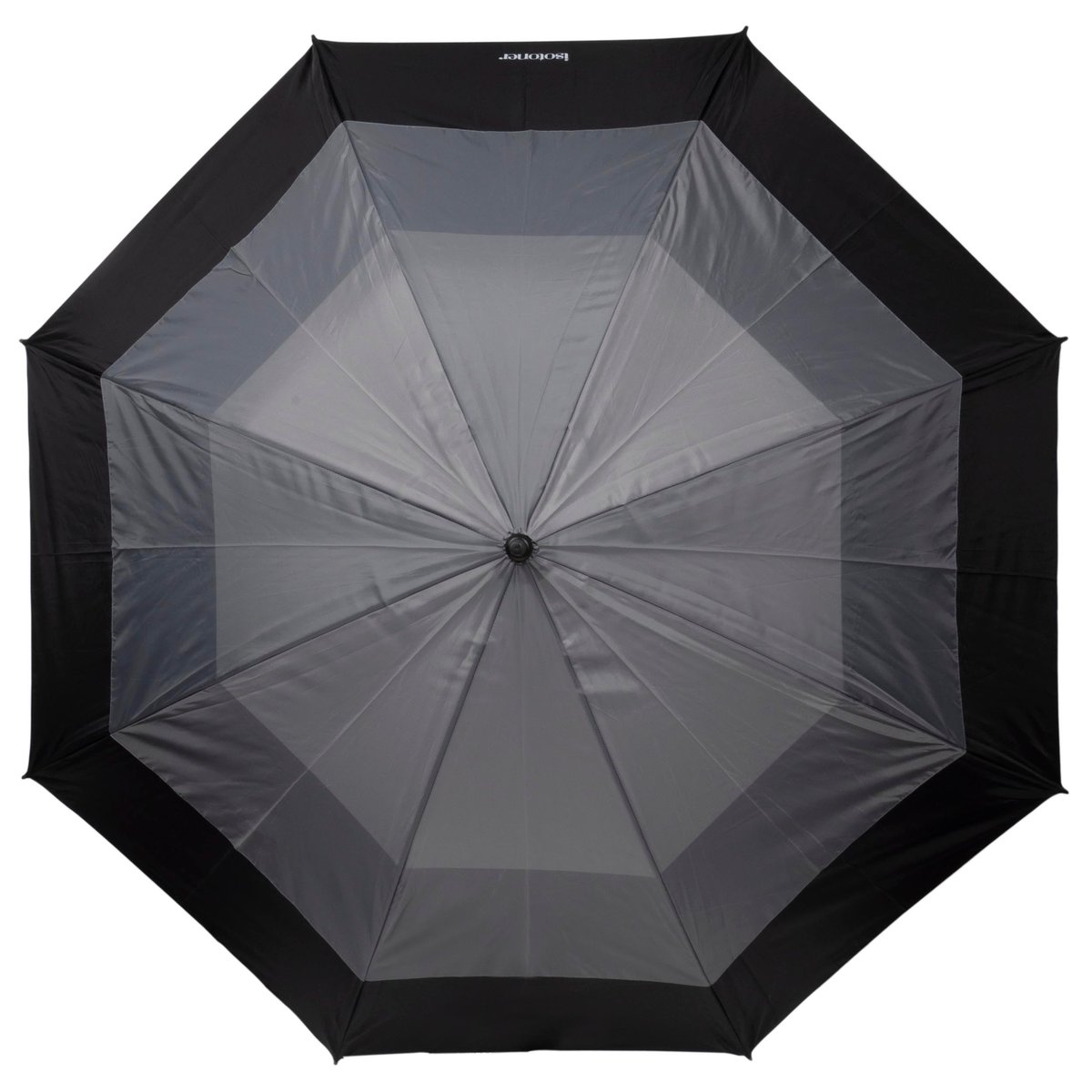 Parapluie noir/gris, ISOTONER