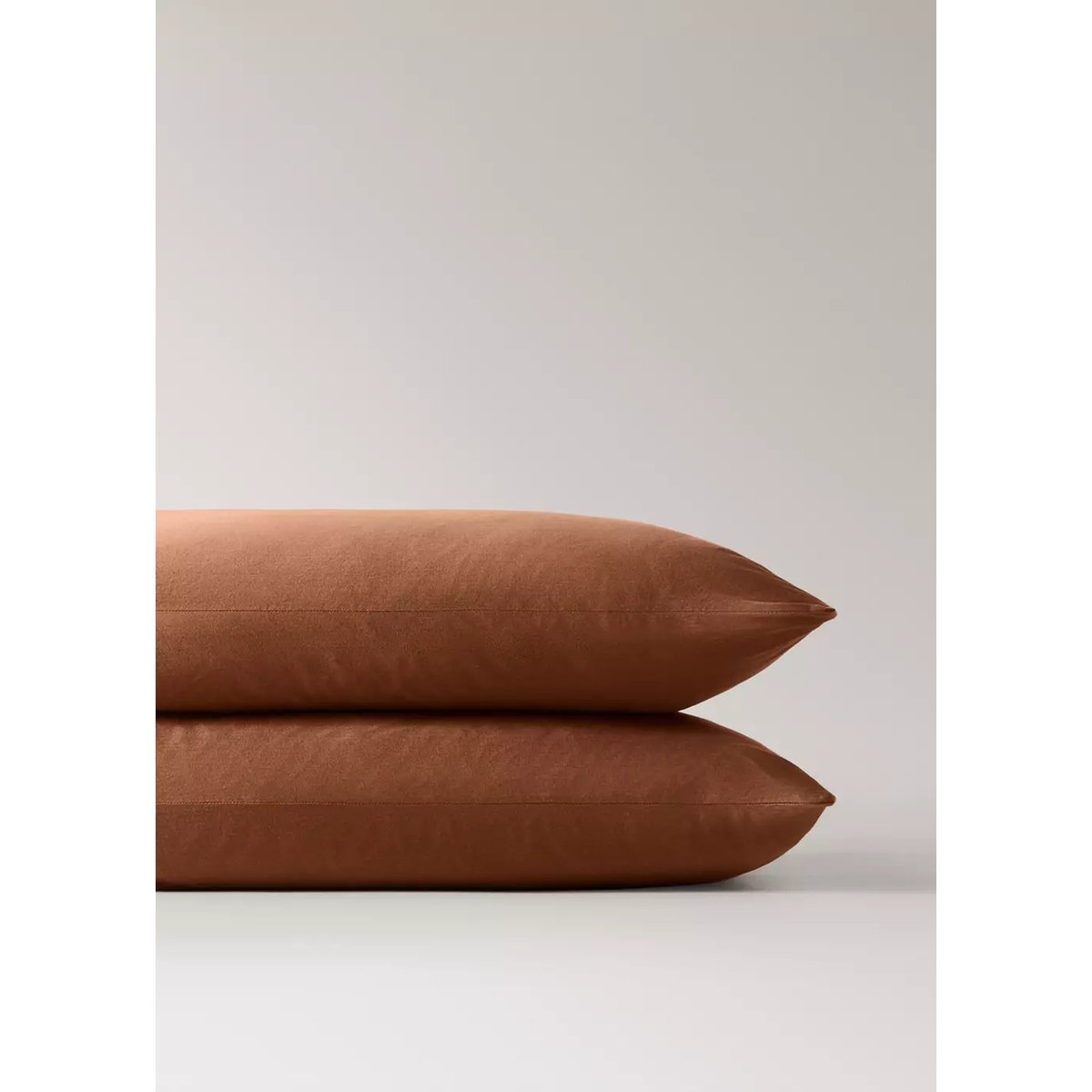 Taie d'oreiller 100 % coton satin 50x75 cm caramel, MANGO HOME