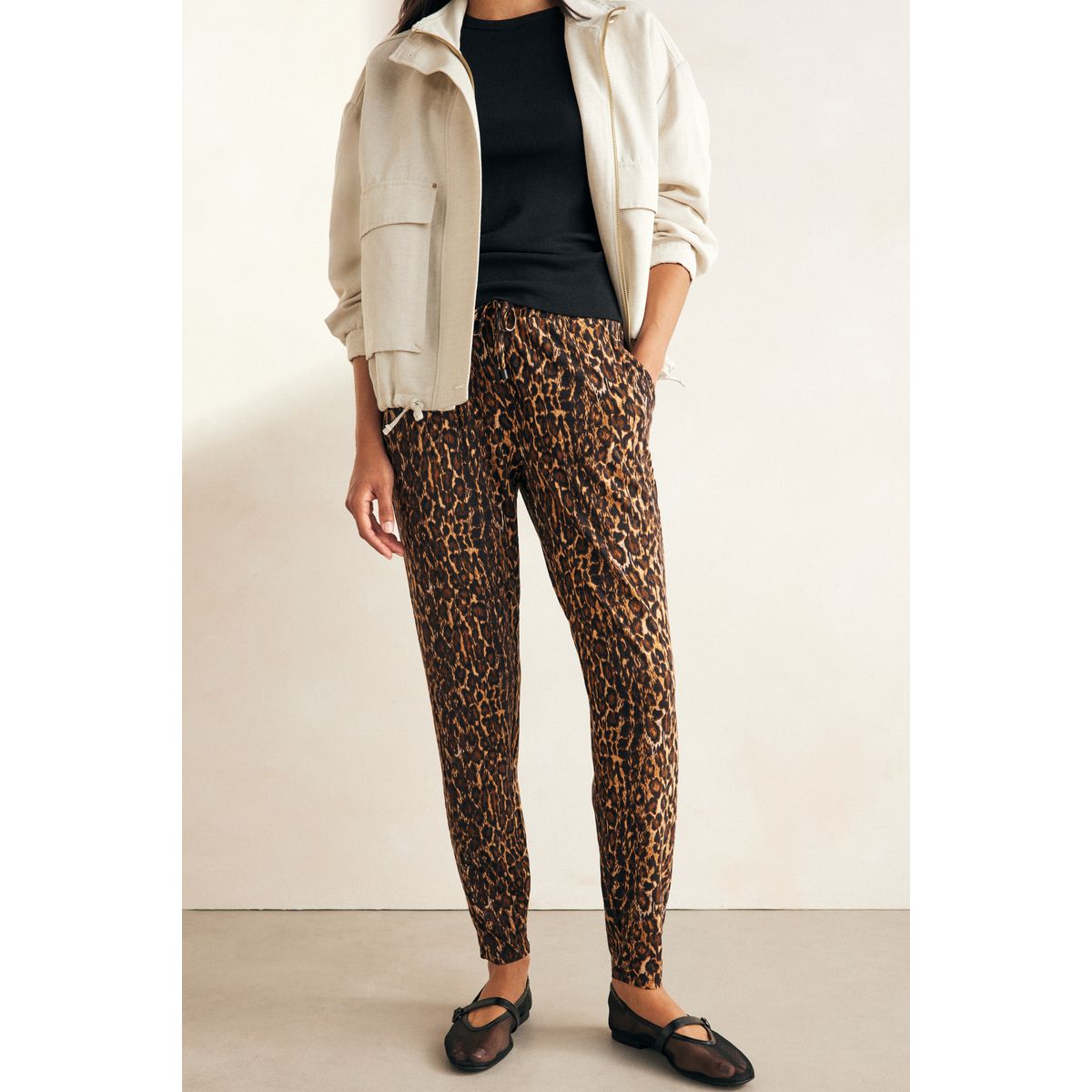 Pantalon de jogging en jersey imprimé animal, NEXT