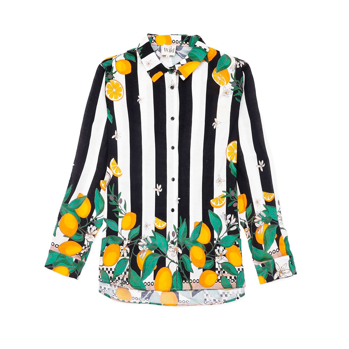 Chemise avec imprimé BONAVENTURE SICILY noir, WILD