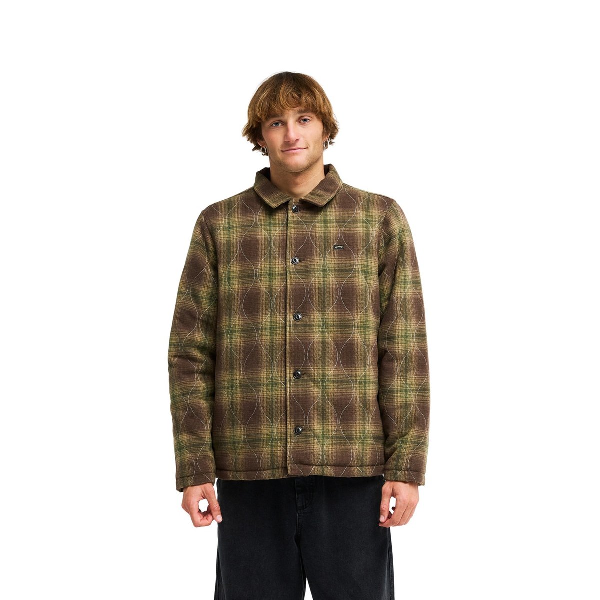 Veste à carreaux isolante HILLS marron dark cedar, BILLABONG