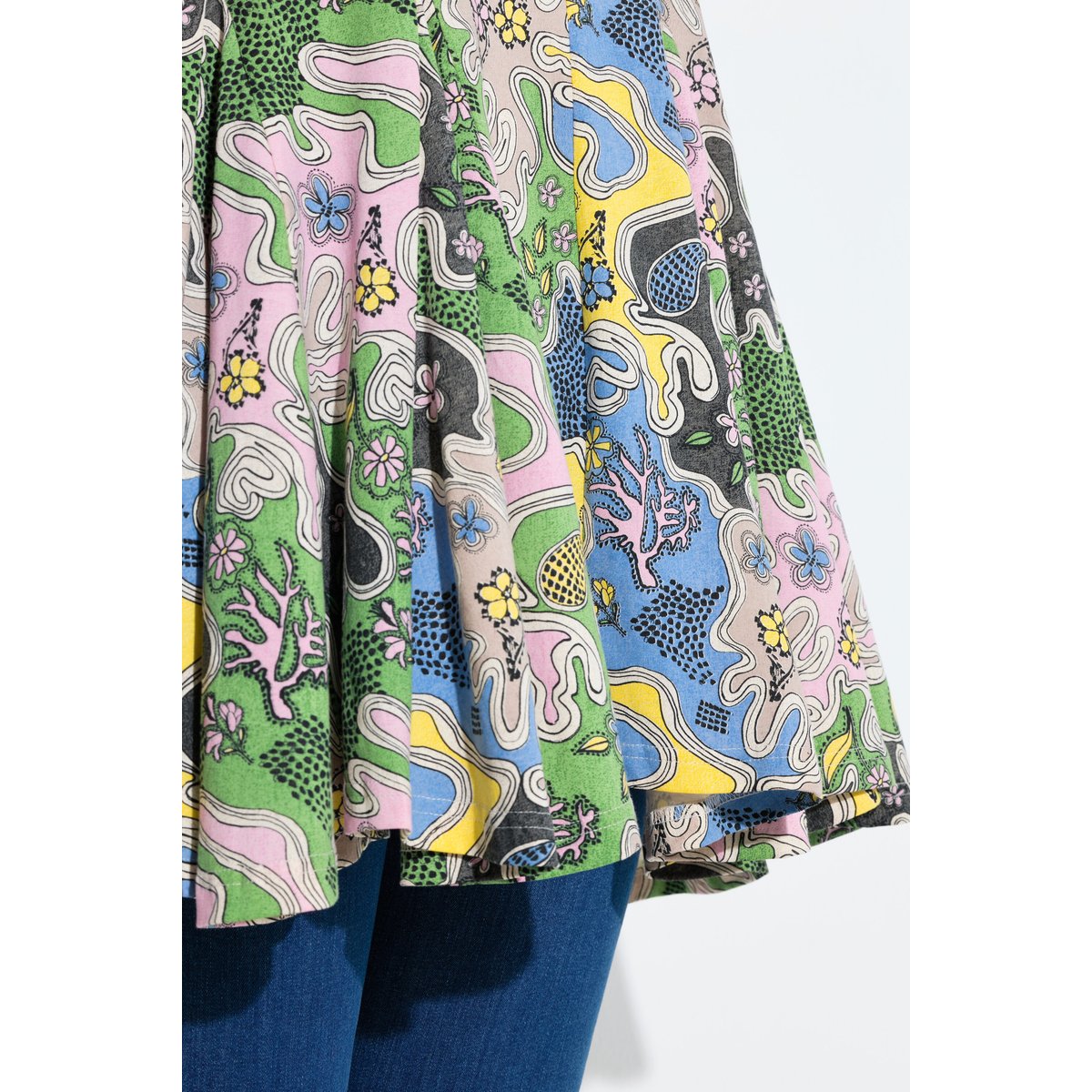 T-shirt en coton bio vert mousse, ULLA POPKEN