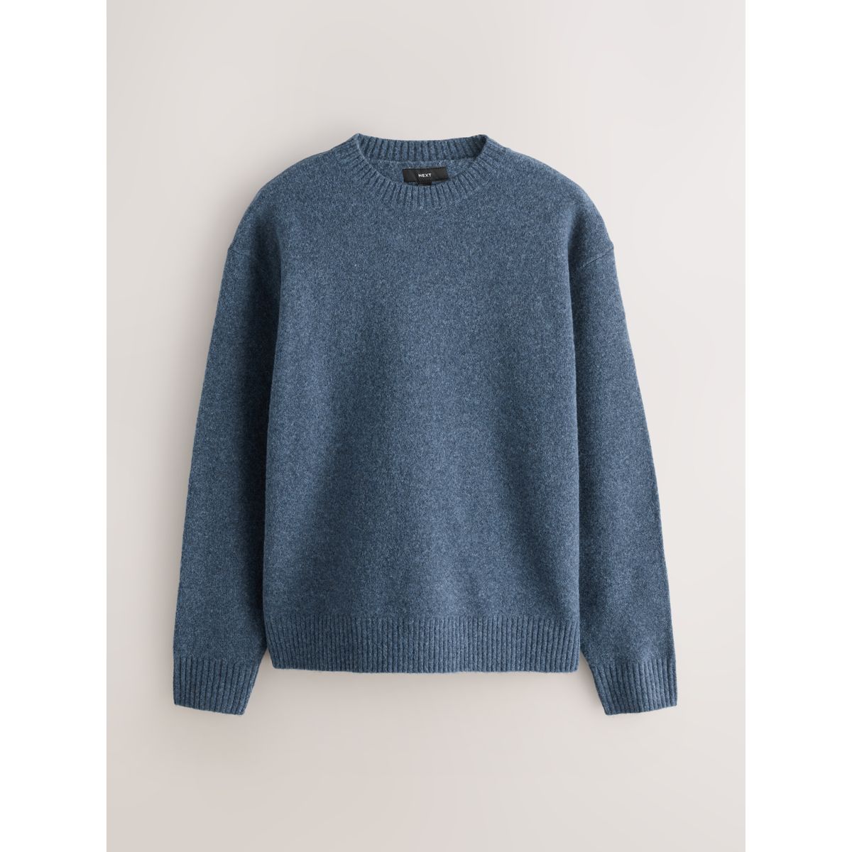 Pull ras du cou décontracté avec laine bleu, NEXT