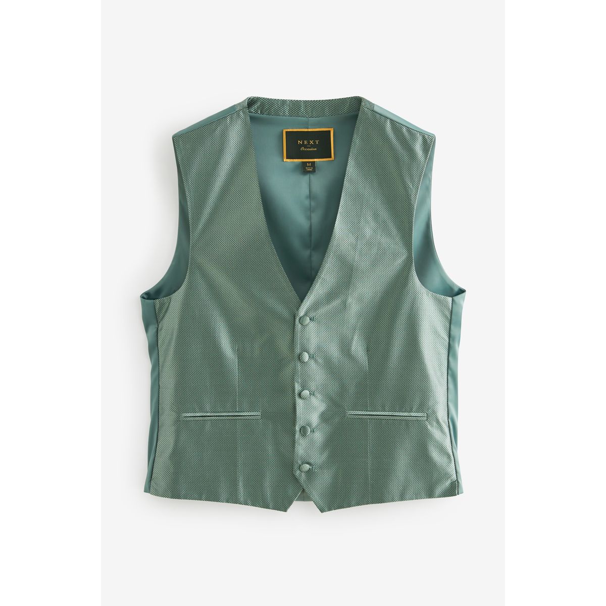 Gilet texturé en soie vert sauge, NEXT