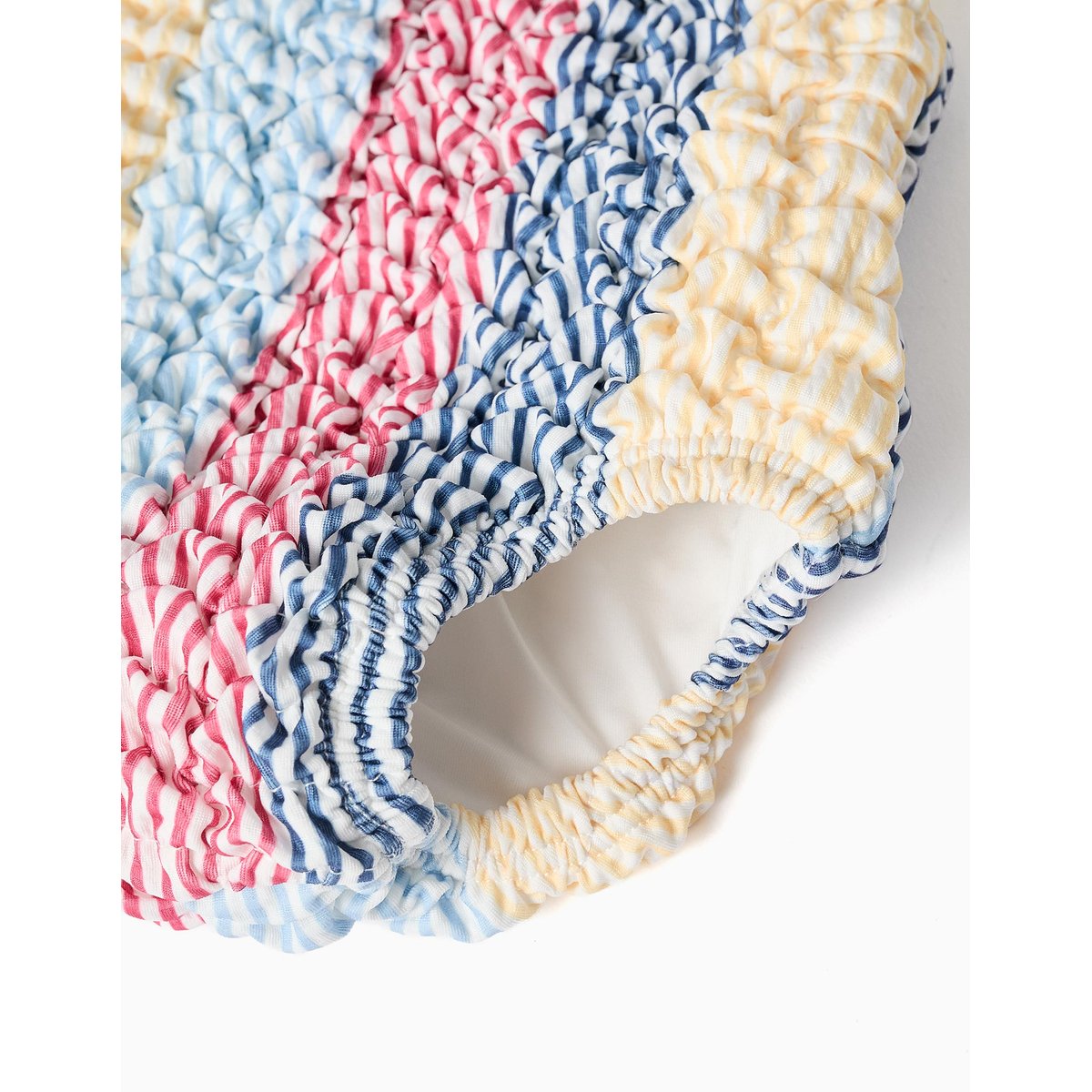 Maillot de bain à rayures avec volants You&Me rouge, ZIPPY