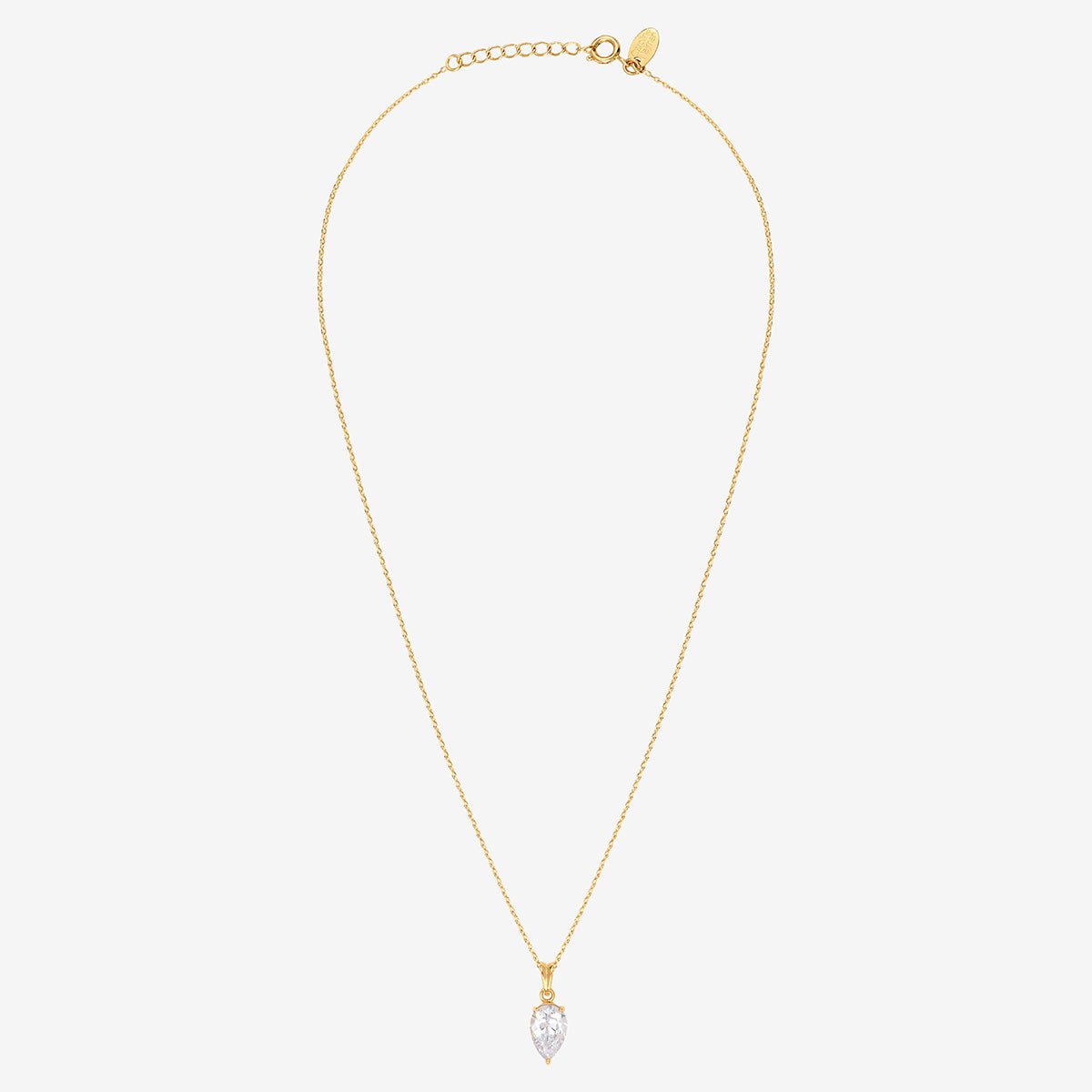 Collier doré - chacha oxyde de zirconium blanc, CAROLINE NAJMAN