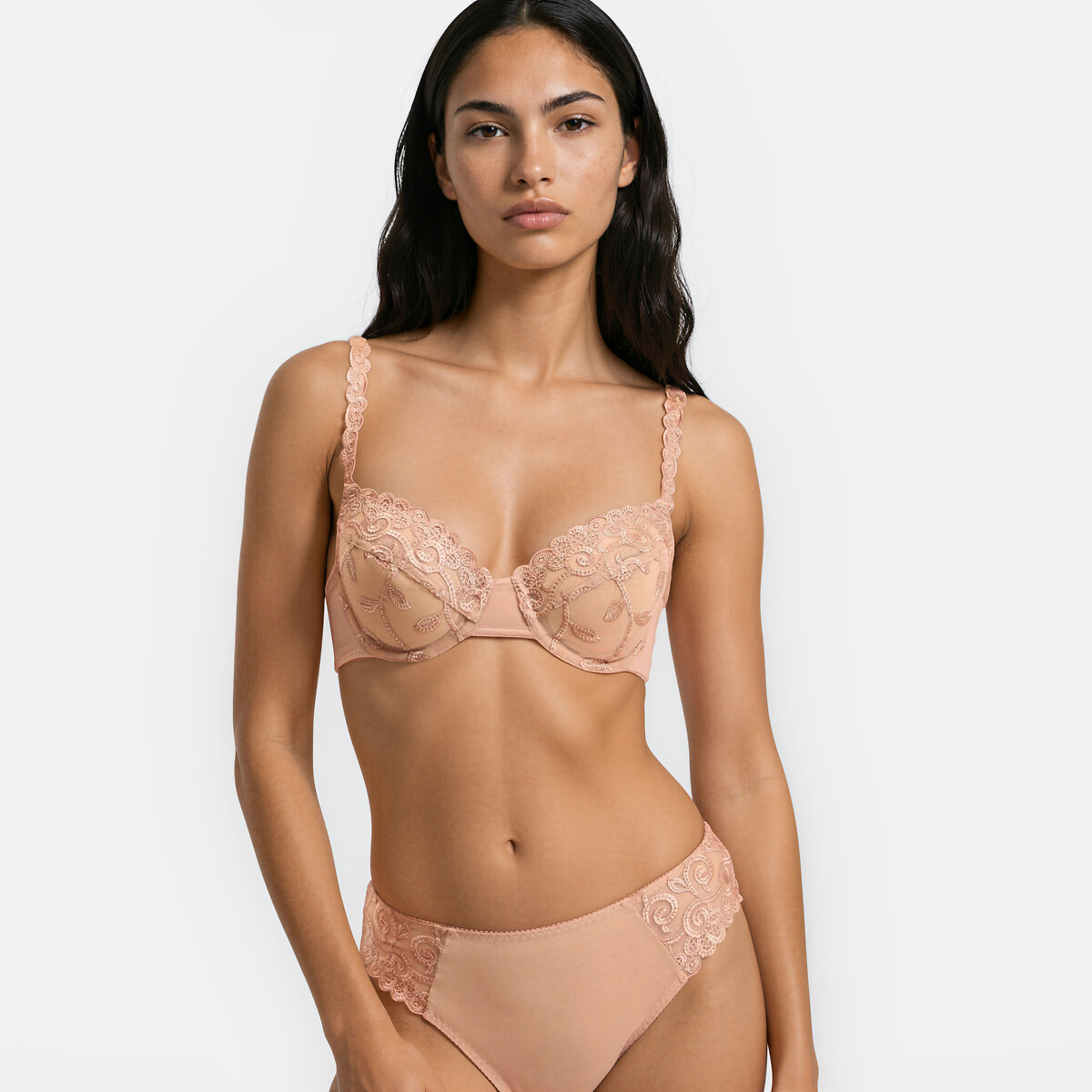 Reggiseno Push-Up In Tulle Ricamato Lyssa Abbigliamento E Accessori Biancheria Intima Calze Reggiseni La Redoute