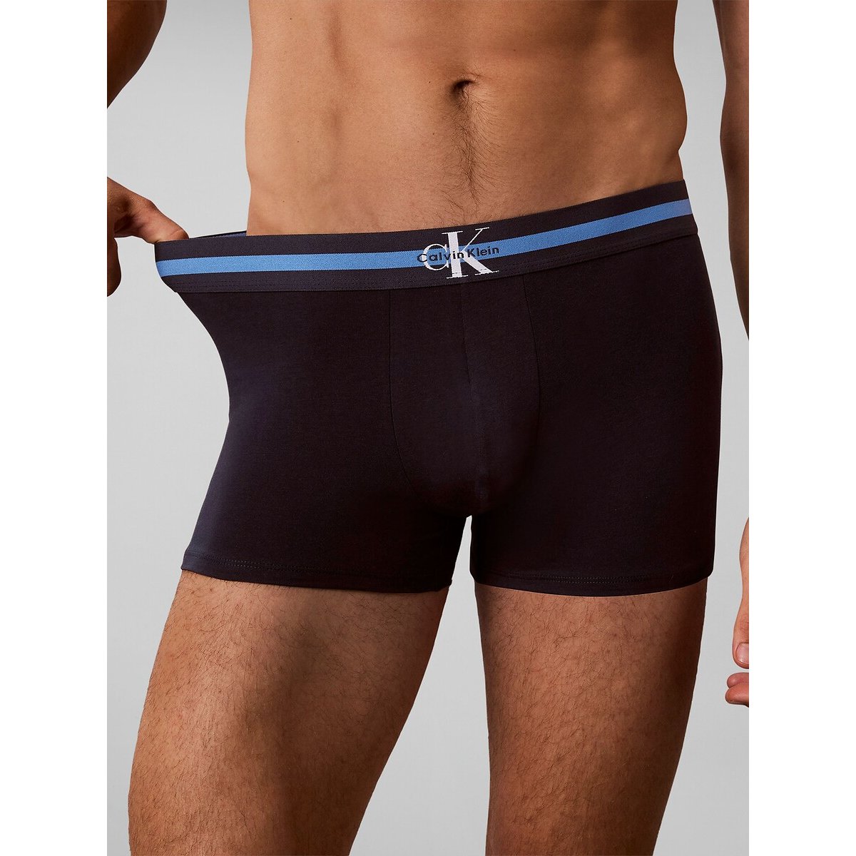 Confezione da 3 boxer nero + blu + grigio, CALVIN KLEIN UNDERWEAR