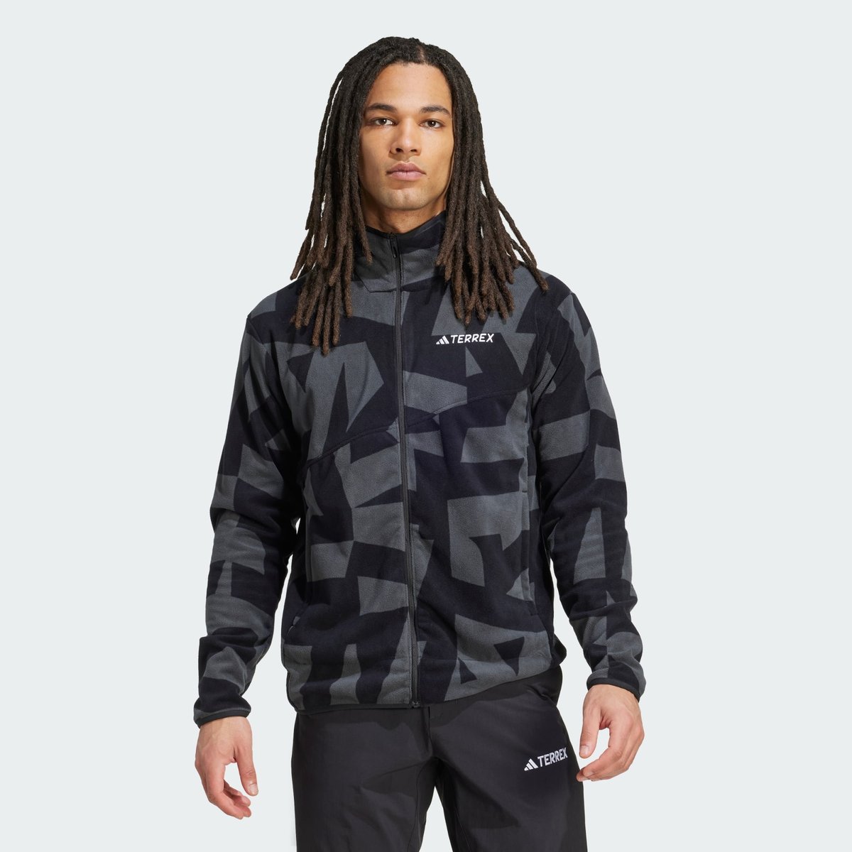 Veste Molleton Entièrement Zippée Imprimée Terrex Multi Veste Molleton Entièrement Zippée Imprimée Terrex Multi black / carbon, adidas Performance