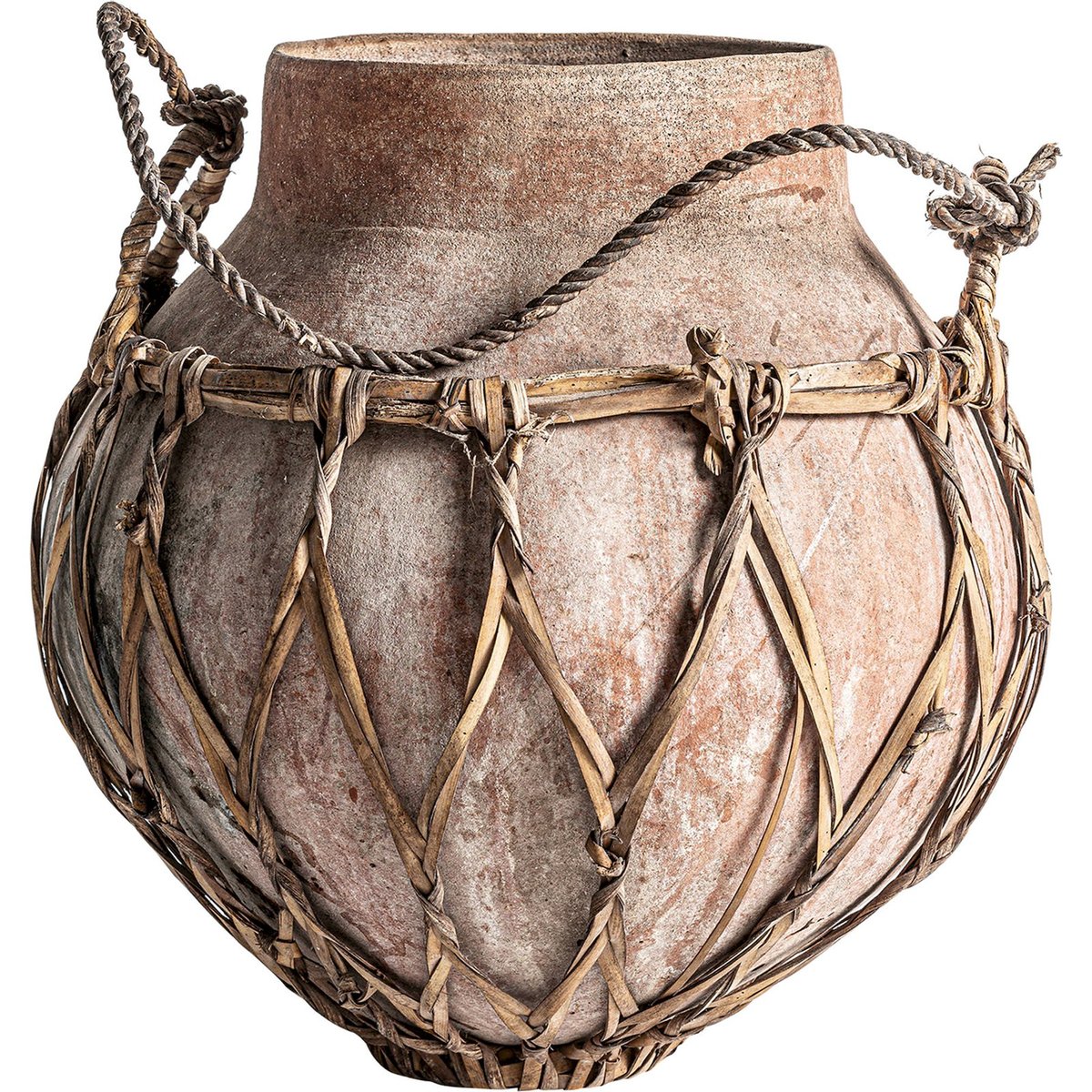 Vase en terre cuite façon artisanale marron terracotta naturel chaleureux, RECOLLECTION