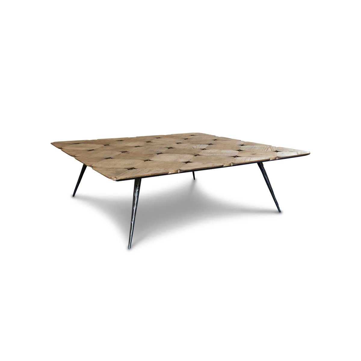 Table basse en orme LINCOLN bois foncé, PRODUIT INTERIEUR BRUT