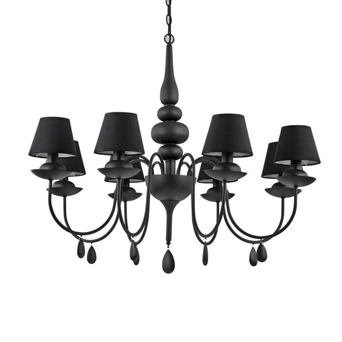 Lustre BLANCHE noir, IDEAL LUX