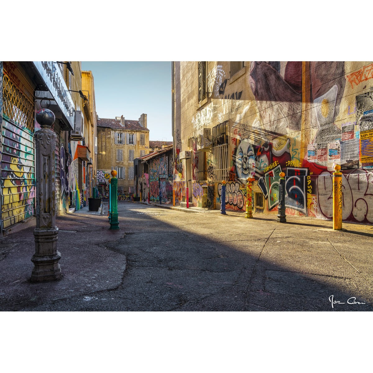 Tableau Mural Quart Cours Julien CONTEMPORAIN URBAIN tableaux sur toile-jaune, CEANOTHE