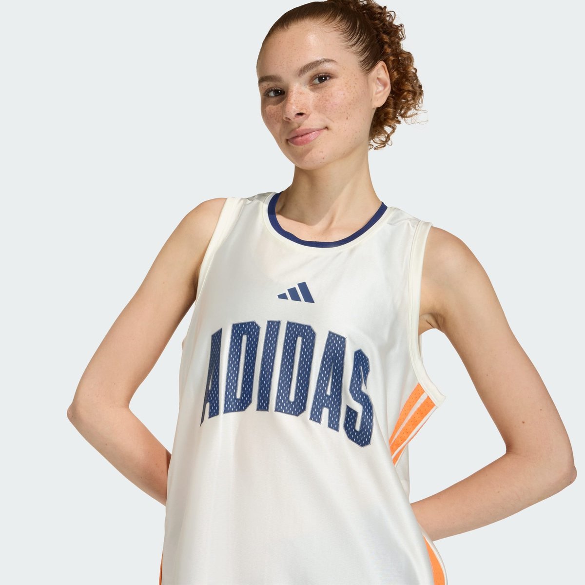Débardeur Stadium Débardeur Stadium off white / pure orange / dark blue, ADIDAS SPORTSWEAR