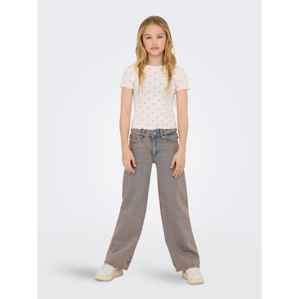 Jean À Jambe Large light blue denim, KIDS ONLY