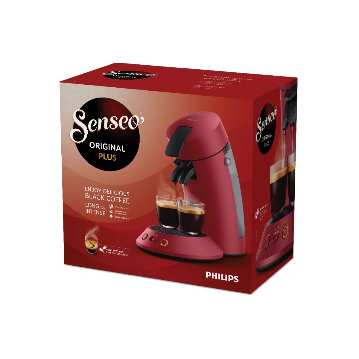 Cafetière À Dosette Senséo Original Plus Csa210/91 rouge, SENSEO