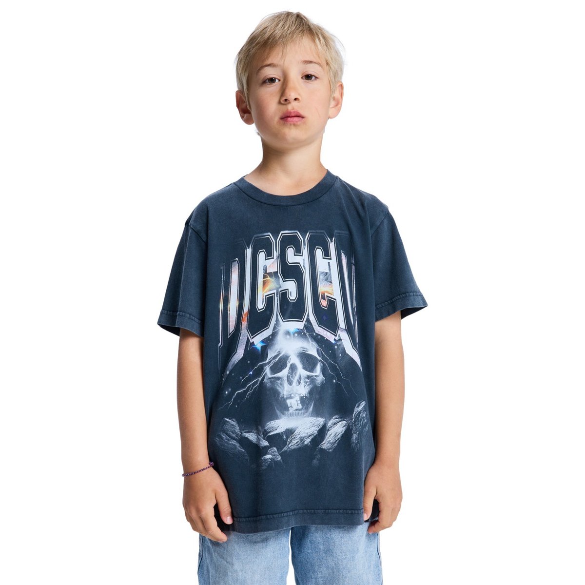 T-Shirt à manches courtes SKULL STORM. noir black, DC SHOES