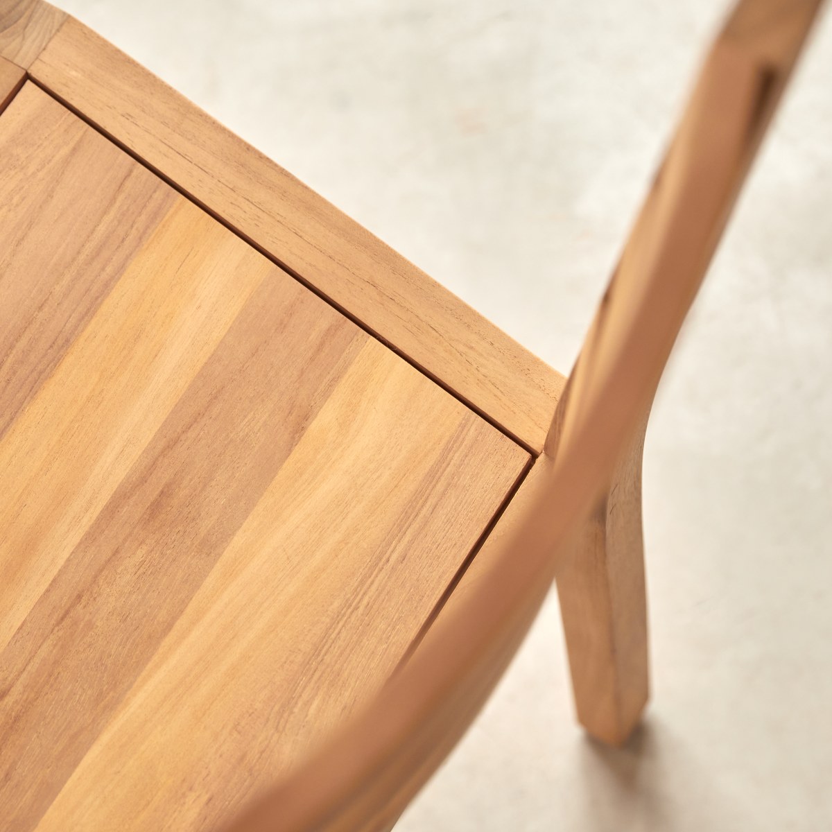 Chaise en teck massif ALTO naturel, TIKAMOON