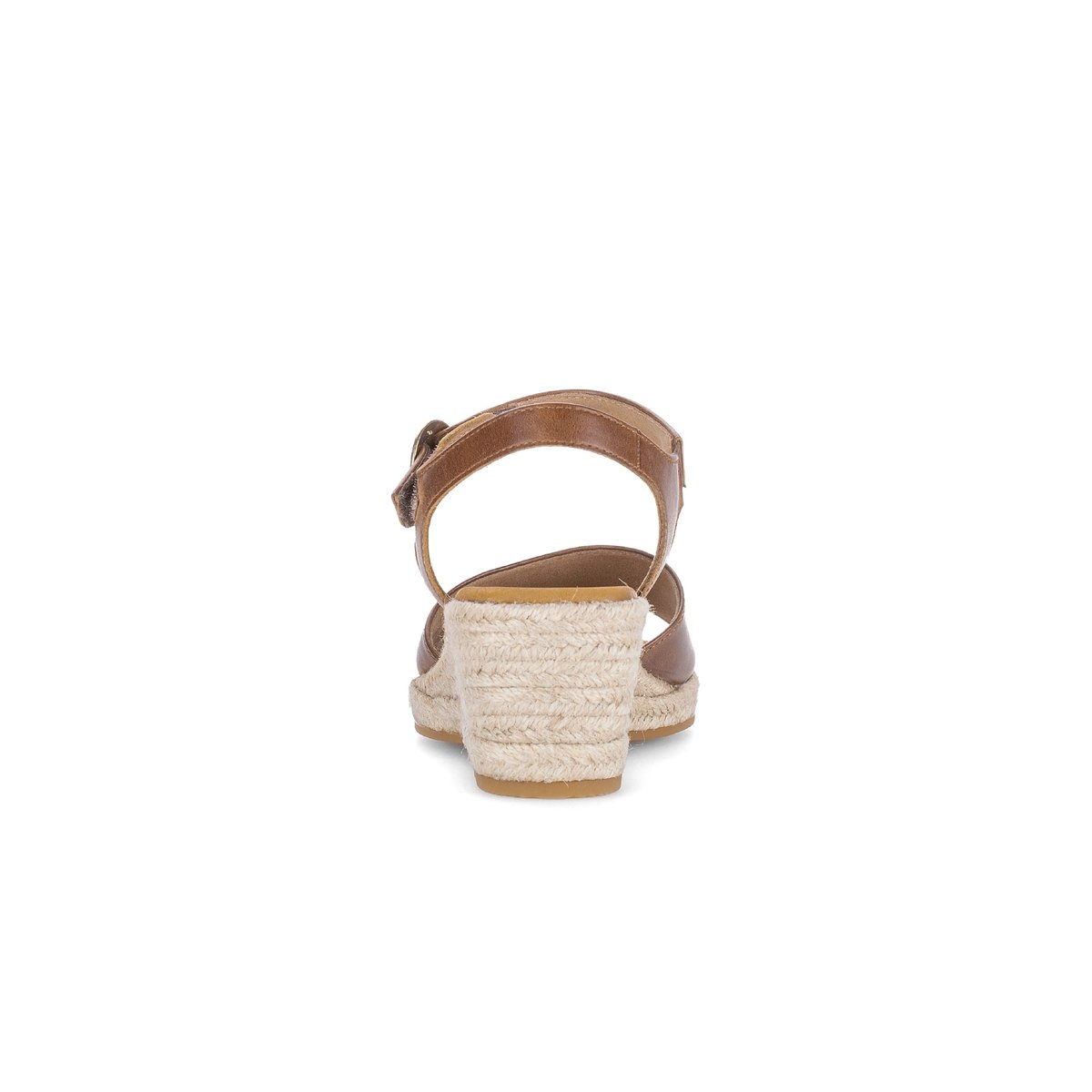 Sandales en cuir à talon compensé beige, GABOR