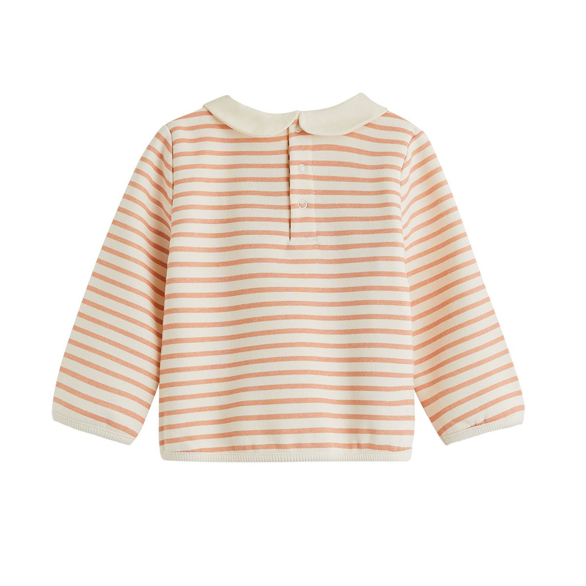 Sweat-shirt bébé en molleton Aimée ecru, PETIT BEGUIN