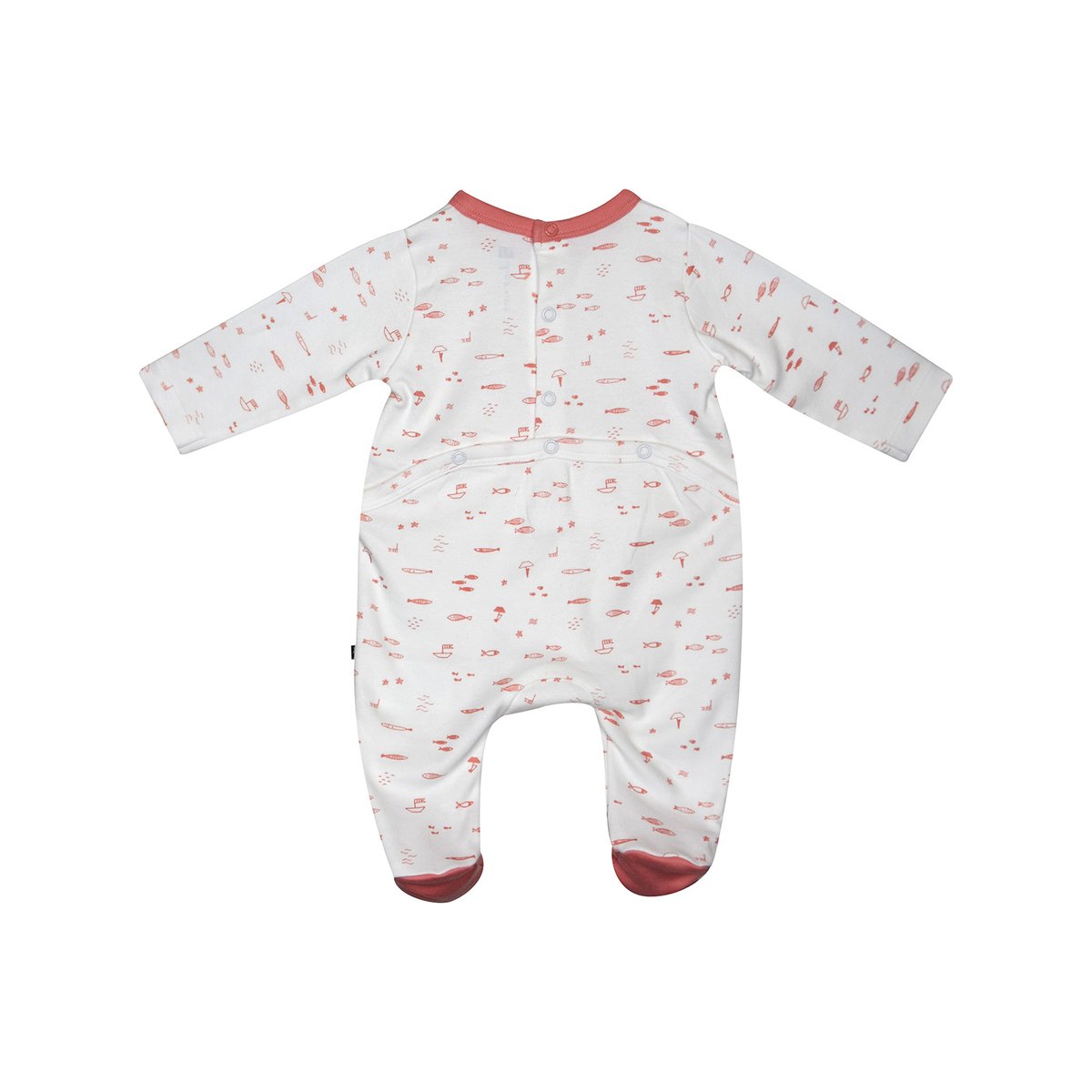 Dors bien lucienne interlock pont dos bebe rose, SUCRE D'ORGE