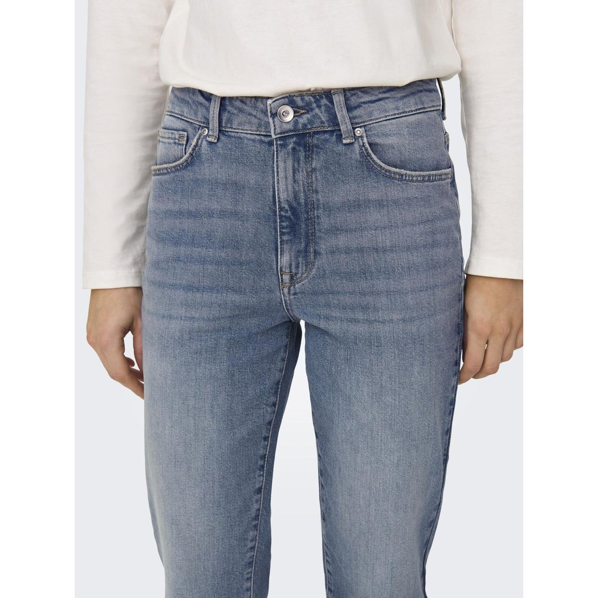 Jean Coupe Droite special blue grey denim, ONLY