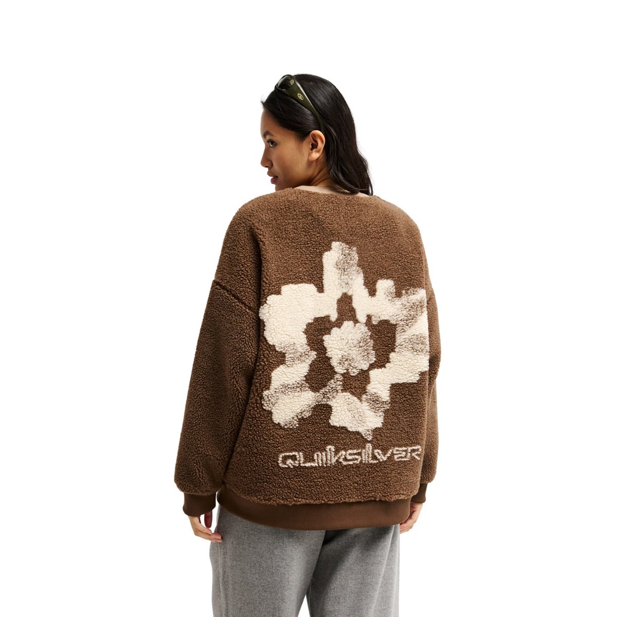Polaire coupe boxy BARRANCO marron pine bark, QUIKSILVER