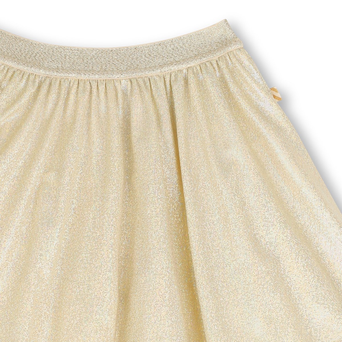 Jupon en matière pailletée dore clair, BILLIEBLUSH