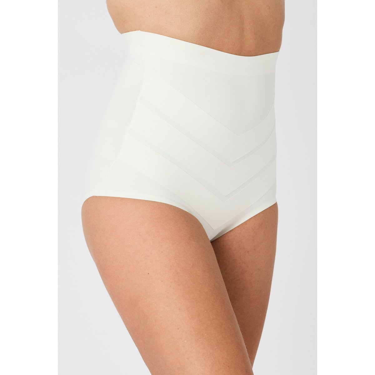 Gaine-culotte taille haute maintien ferme blanc cassé, DAMART