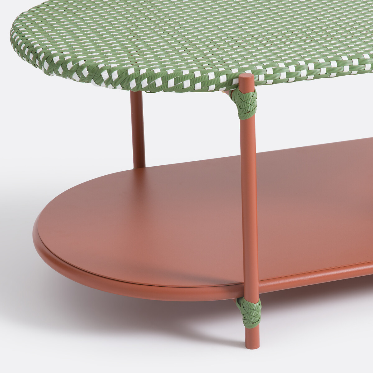 Matu 2-Tier Coffee Table red/green/white, LA REDOUTE INTERIEURS