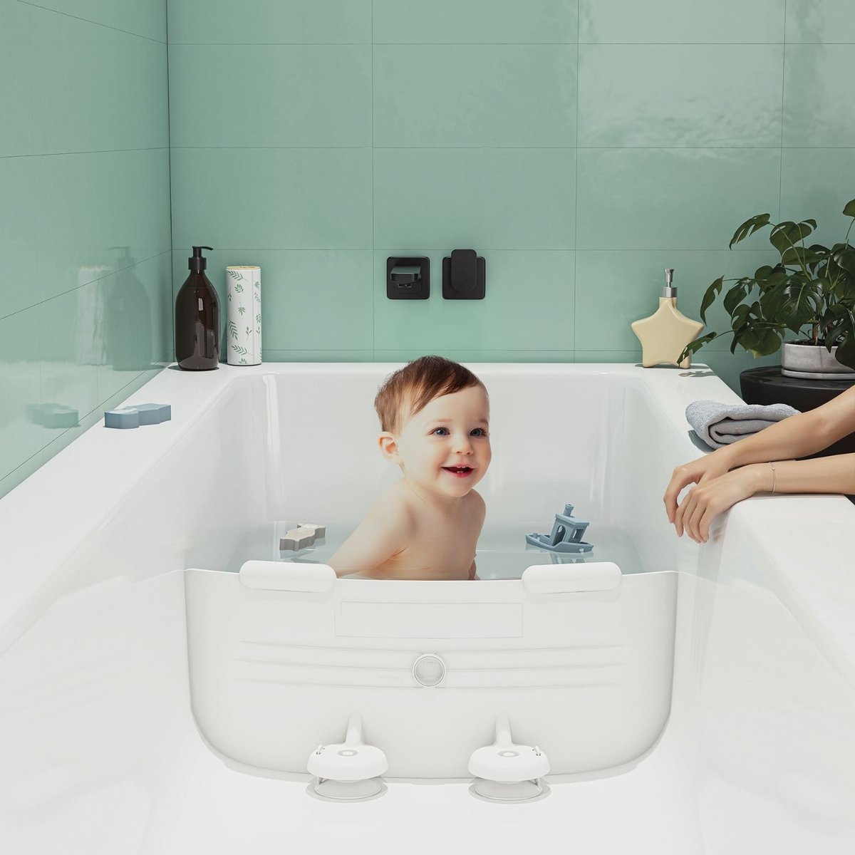 Réducteur de bain blanc, ANGELCARE