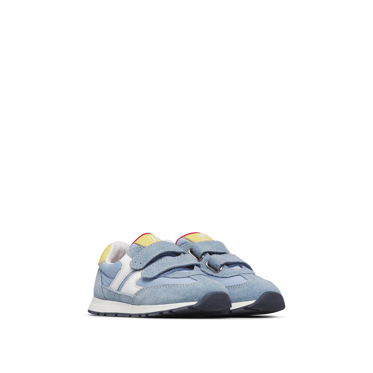 Sneakers en cuir et tissu MIBLO VL. bleu-blanc, NATURINO
