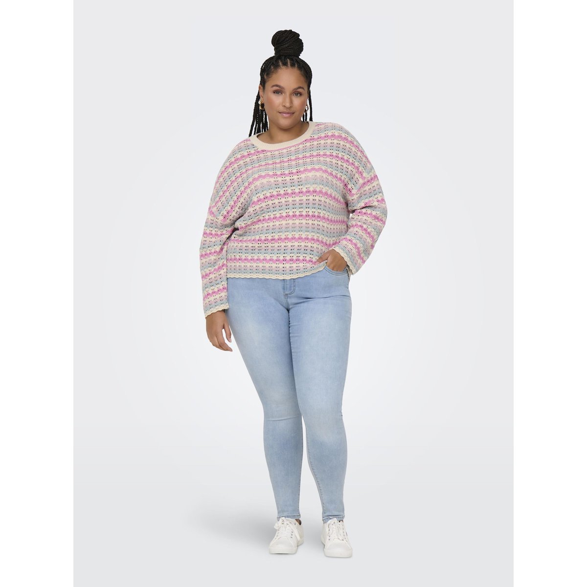 Pull En Maille birch 1, ONLY CARMAKOMA