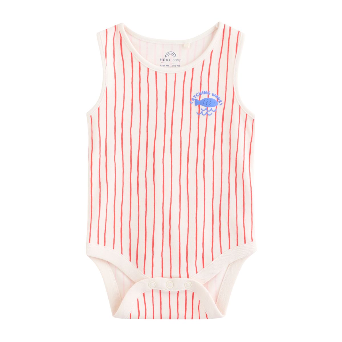 Bodies bébé, lot de 5 rayures bleu marine/rouges, NEXT