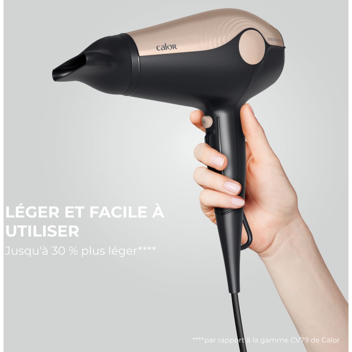 Sèche cheveux Ultra Silence CV6420C0 noir et cuivrã©, CALOR