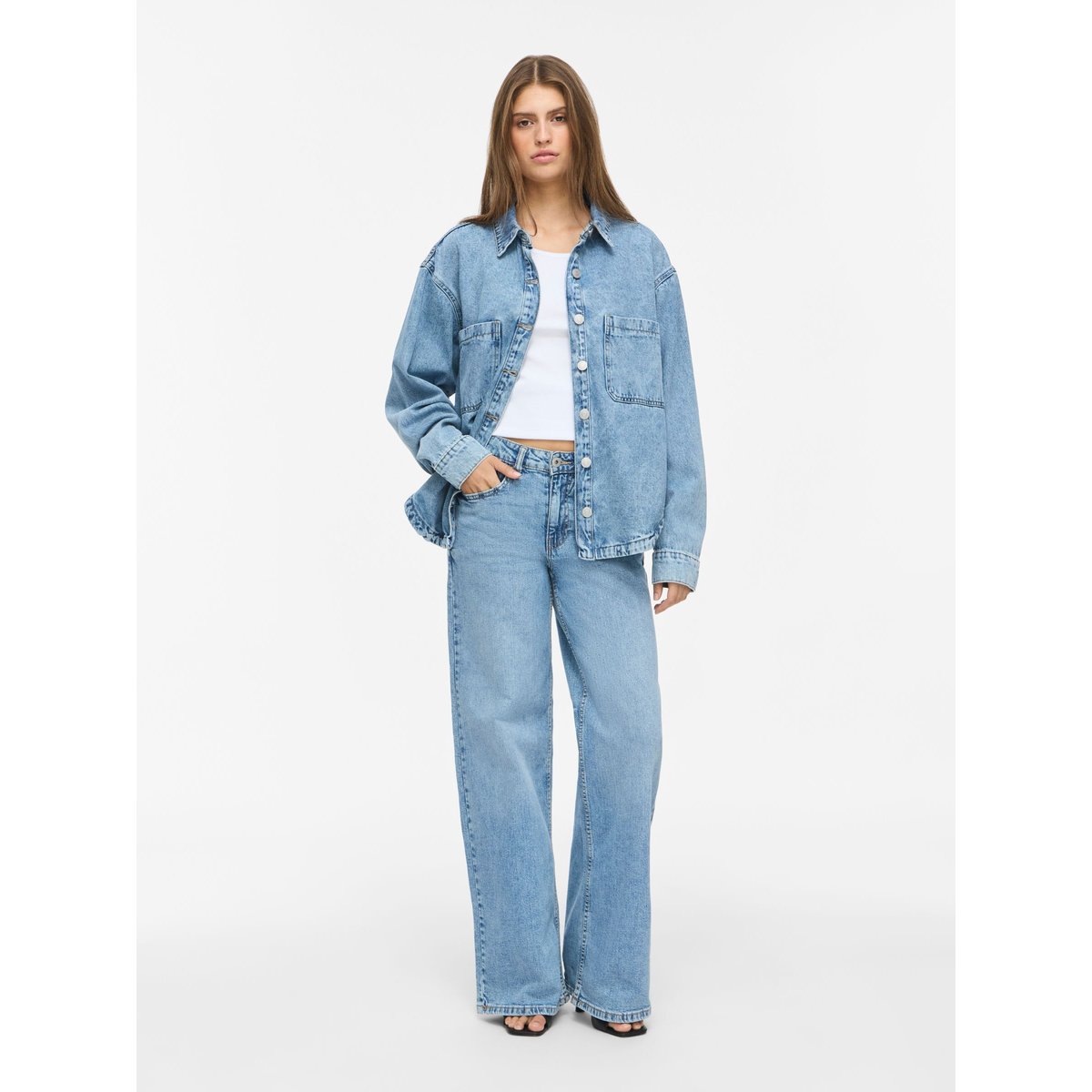 Surchemises bleu - light blue denim1, NOISY MAY