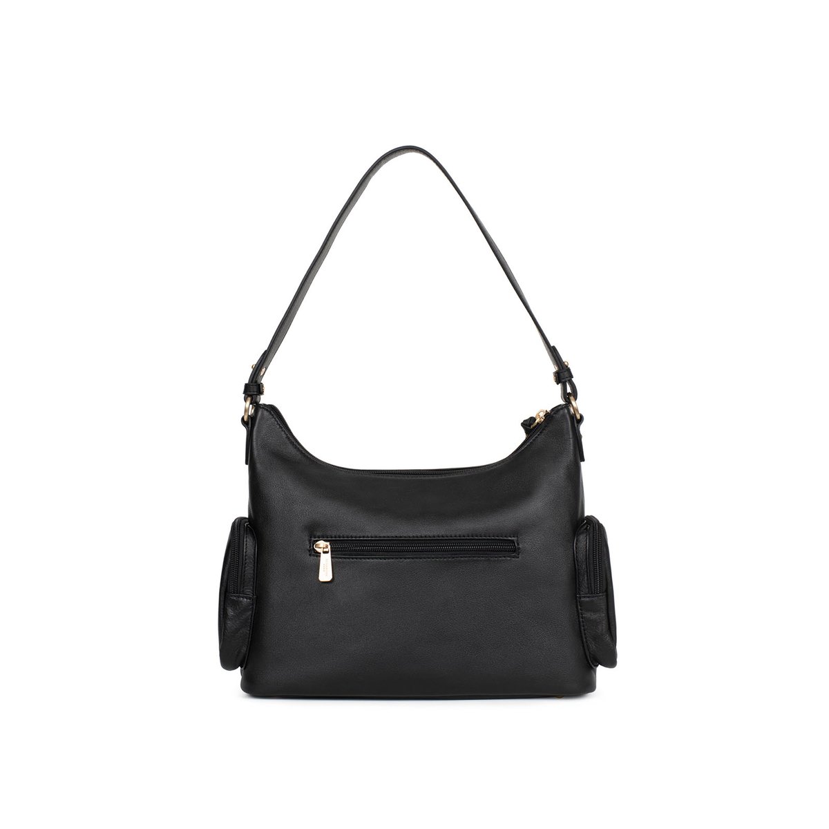 Sac porté épaule 1 anse TAIMA noir, HEXAGONA