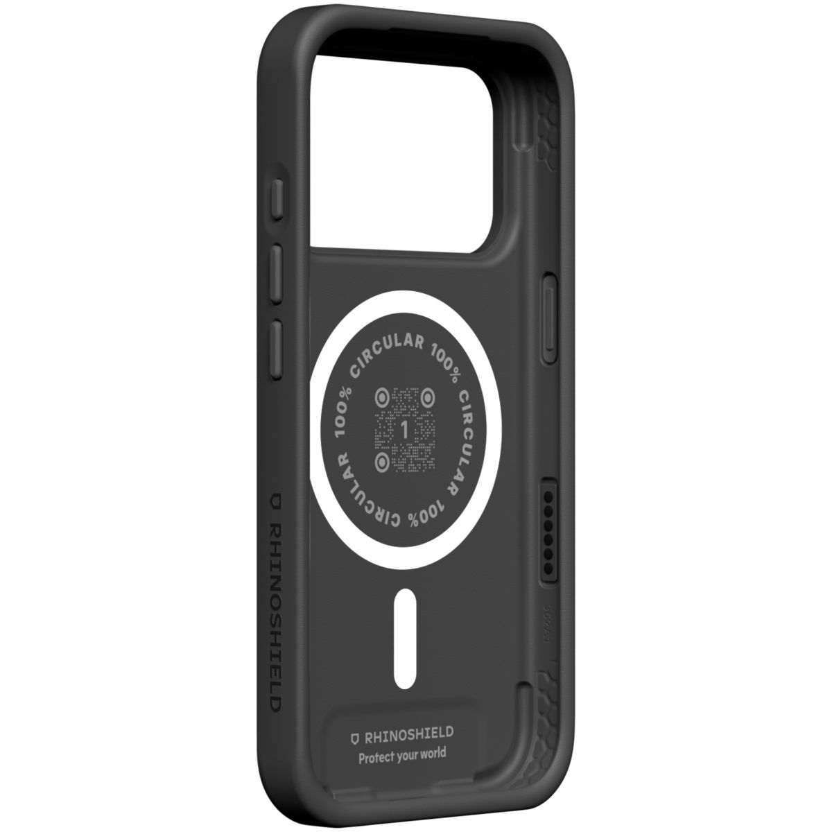 Coque iPhone 17 Pro SolidX Noir MagSafe couleur unique, RHINOSHIELD