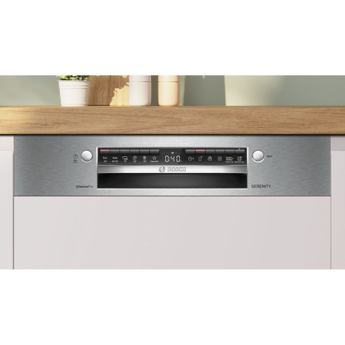 Lave vaisselle encastrable SMI4ECS35E Serenity couleur unique, BOSCH