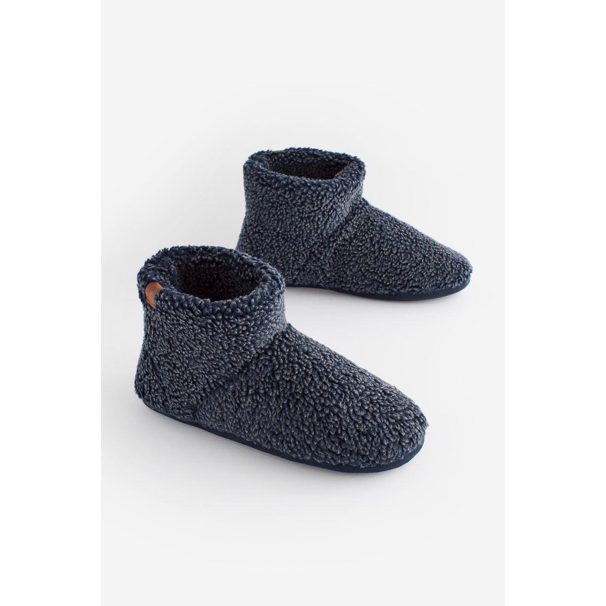 Chaussons doublées à enfiler chauds bleu marine, NEXT