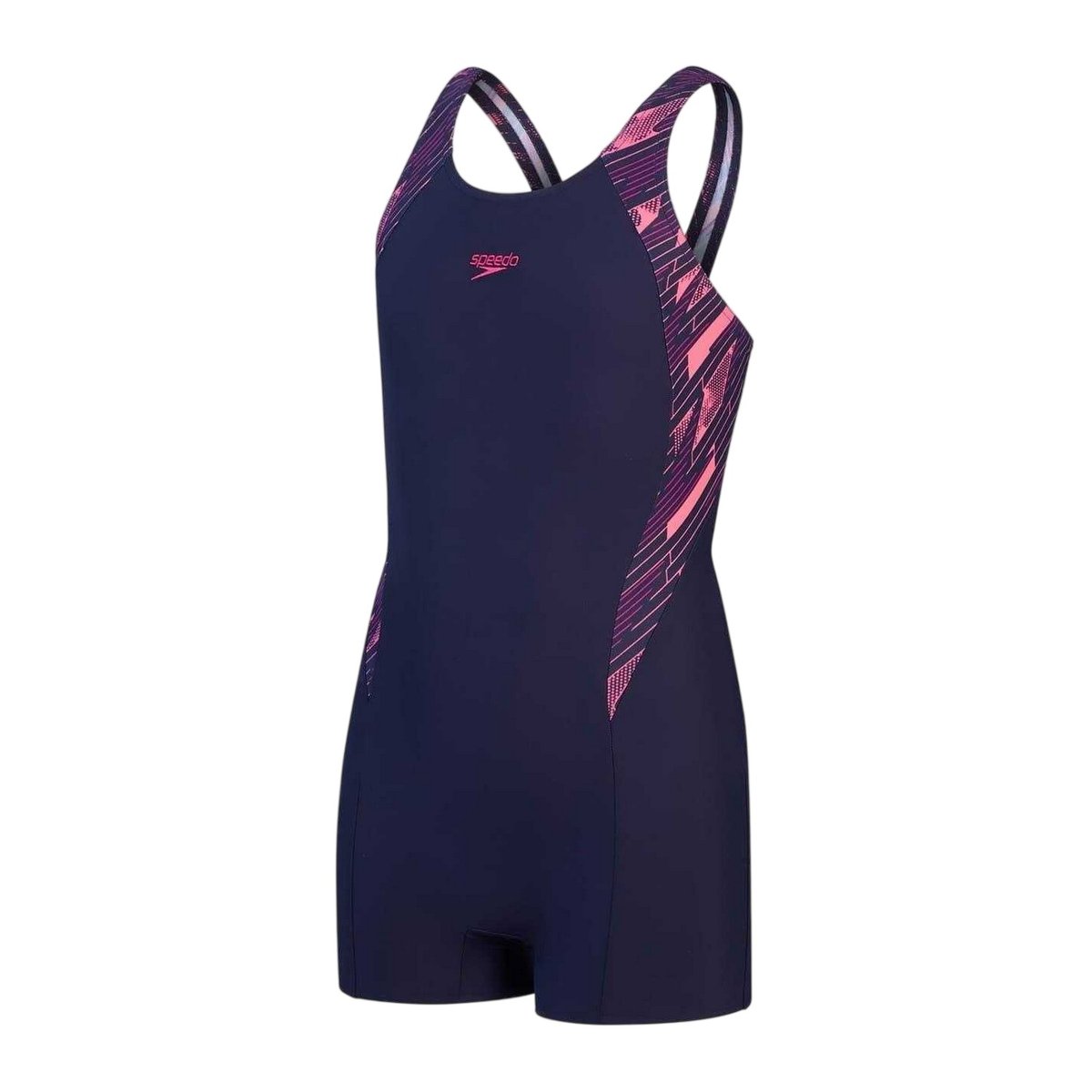 Maillot de bain shorty motif/style imprimé graphique HYPERBOOM bleu marine / rose imprimé graphique, SPEEDO