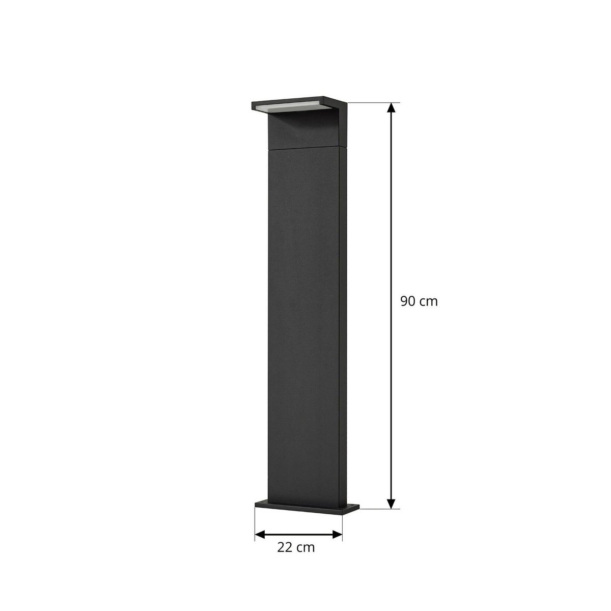 Luminaire extérieur en aluminium moderneLED anthracite, ARCCHIO